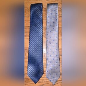 Perry Ellis Portfolio Blue and Gray Men's Ties